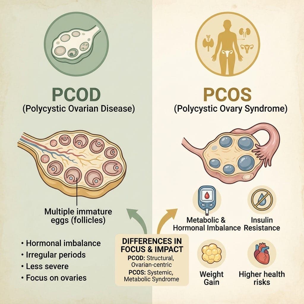 PCOD vs PCOS: Understanding the Key Differences & Ayurvedic Treatment